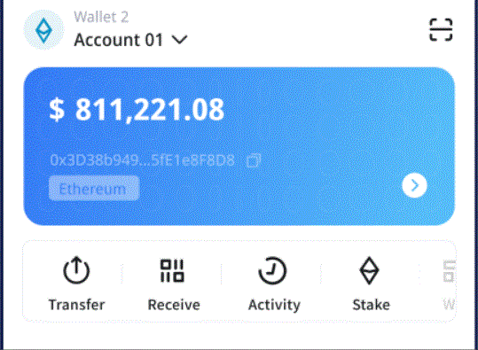 您的交易将在imToken钱包区块链上完成